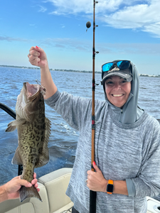 A gag grouper fish caught in Panama City