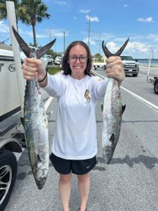 Two king mackerel caught while fishing in Florida