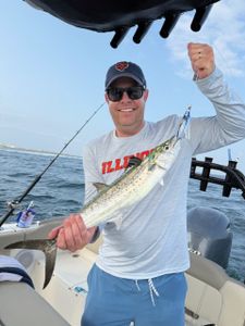 A person fishing for a Spanish Mackerel in FL