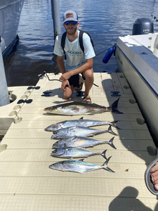 Two Spanish Mackerel fish caught in Panama City