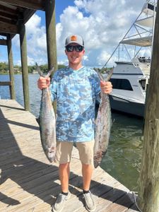 Two King Mackerel fish caught while fishing in FL