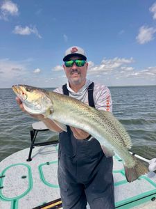 One person fishing in Corpus Christi, TX