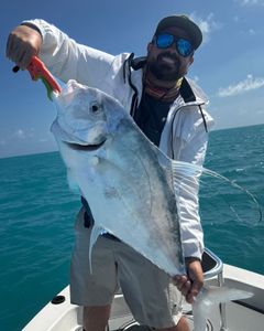 Fishing for a big African Pompano in FL