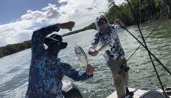 2 Crevalle Jack fish caught in Key Largo