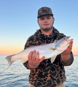 Two people fishing in North Carolina