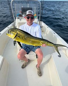 A lone angler fishing in Morehead City