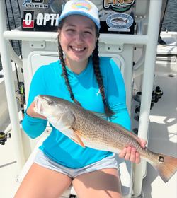 Redfish caught during fishing trip in Morehead City NC