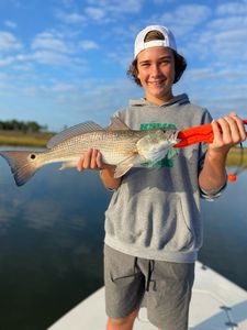A single redfish caught in Morehead City