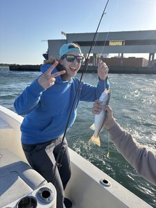 Relaxing day on the water with a catch.