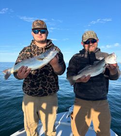 Two Squeteague fish caught in Morehead City
