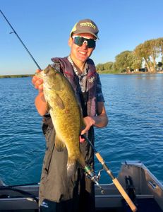 An angler fishing in Michigan