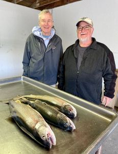 A great catch with two people fishing in Algonac