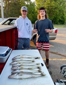 4 big fish caught while fishing in MI