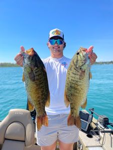 Catch of the day: 2 smallmouth bass caught fishing in MI