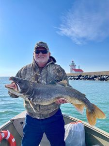 Angler with a 30-inch fish caught in MI