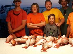 Great Fishing Day for Red Snappers in Pensacola