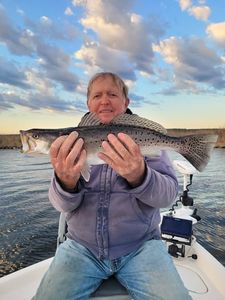 Spotted weakfish caught while fishing in North Carolina