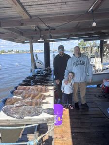 3 people fishing in Lafitte