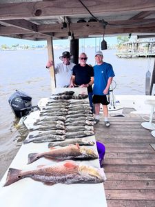 Two redfish caught in Lafitte