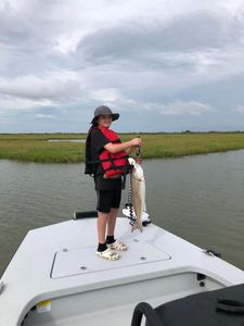 Angler fishing in Port Lavaca