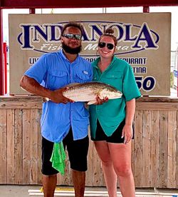 Two people fishing in Texas