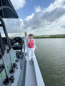 Lone angler fishing in TX