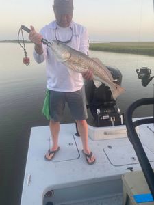 One redfish caught in the waters of Port Lavaca