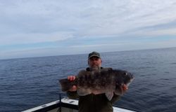 Lone angler fishing in Atlantic City
