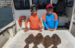 4 southern and summer flounder fish caught in atlantic city