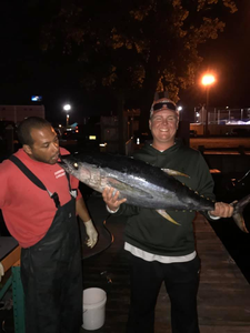 2 people fishing for a big catch in NJ