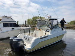 Angler enjoying a fishing trip in New Jersey