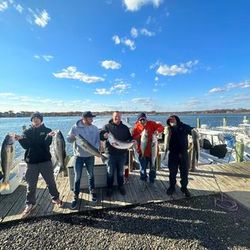 Three people fishing in New Jersey