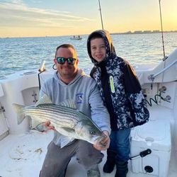 Striped bass caught while fishing in Neptune