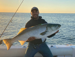 Striped bass caught while fishing in NJ