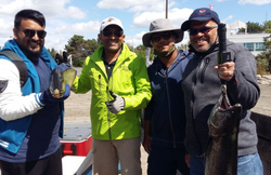 Four people fishing in Toronto