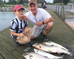 Two people fishing in Toronto