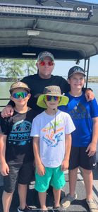 Four anglers fishing in Port Clinton