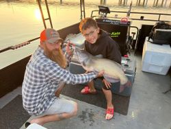 Fishing adventure with a blue catfish in Port Clinton