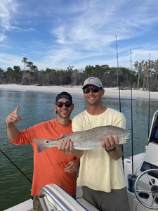 A huge redfish caught while fishing in FL