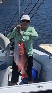 Caught some Snapper, Pensacola Deep Sea Fishing