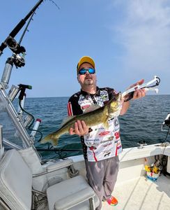 Angler fishing in Buffalo