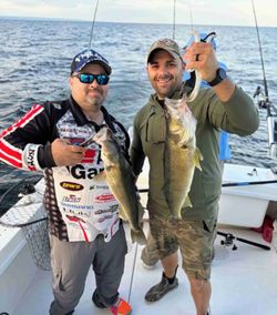 Two people fishing in Buffalo, New York