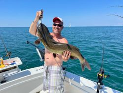 Angler fishing in Buffalo, New York