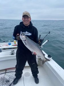 One pink salmon fishing in NY