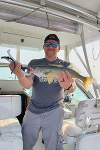 Sauger fish caught while fishing in NY