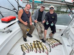 Three people fishing in NY