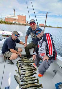 Three people fishing in Buffalo