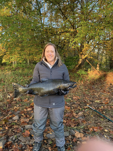 Angler with a big fish in Pulaski