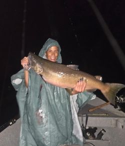 A lone angler fishing in Pulaski