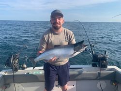 Catch of the day: 22-inch Chinook Salmon caught while fishing in Pulaski